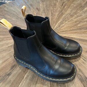 Vegan Dr. Martens Black Leather Chelsea Boots